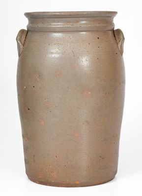 Very Rare "KNOXVILLE, TENN." Salt-Glazed Stoneware Jar, Grindstaff Pottery, c1885-1895
