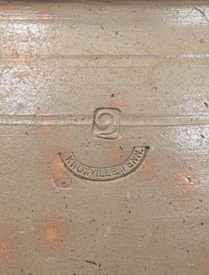 Very Rare "KNOXVILLE, TENN." Salt-Glazed Stoneware Jar, Grindstaff Pottery, c1885-1895