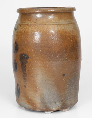 Stoneware Jar w/ Elaborate Freehand Cobalt Decoration, attrib. David H. and William Weaver, Knoxville, TN