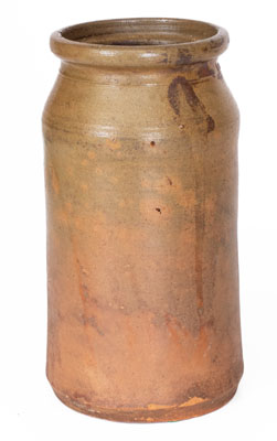 "1872" Salt-Glazed Stoneware Jar, attrib. Grindstaff Pottery, Blount County, Tennessee