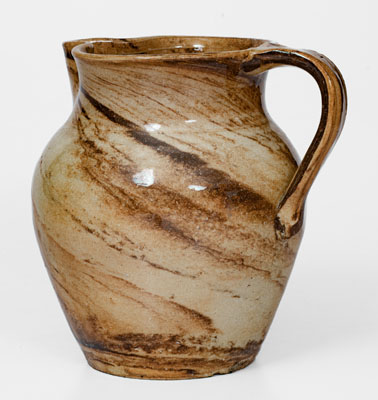 Stoneware Swirl Pitcher attrib. Propst Pottery, Vale, North Carolina, circa 1930