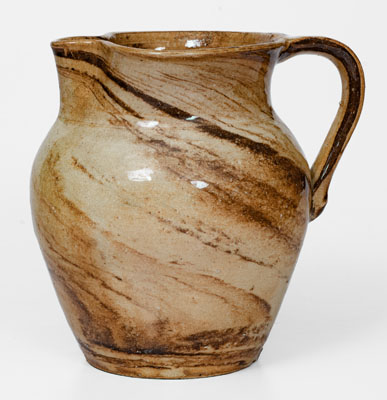 Stoneware Swirl Pitcher attrib. Propst Pottery, Vale, North Carolina, circa 1930
