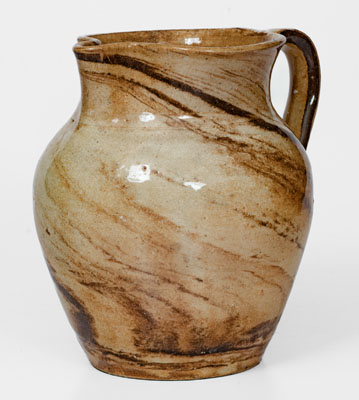 Stoneware Swirl Pitcher attrib. Propst Pottery, Vale, North Carolina, circa 1930