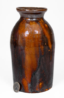 Greene County, Tennessee Redware Canning Jar, mid to late 19th century