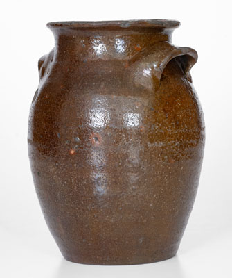 Unusual Eastern Tennessee Lead-Glazed Stoneware Jar, second or third quarter 19th century
