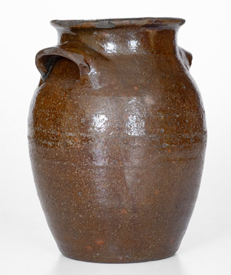 Unusual Eastern Tennessee Lead-Glazed Stoneware Jar, second or third quarter 19th century