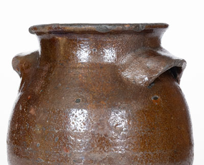 Unusual Eastern Tennessee Lead-Glazed Stoneware Jar, second or third quarter 19th century
