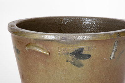 GEO. W. MILLER / STRASBURG, VA Cobalt-Decorated Stoneware Bowl, circa 1880