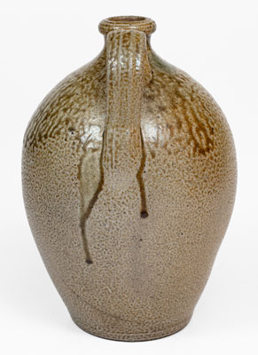 Exceptional Two-Gallon Salt-Glazed Stoneware Jug attrib. Craven Family, Randolph or Moore County, NC
