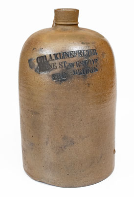 Rare York, PA Stoneware Advertising Jug, Baltimore, MD origin