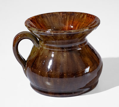 Rare JOHN BELL (Waynesboro, PA) Small-Sized Redware Lady's Cuspidor
