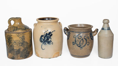 Lot of Four: Assorted Antique Stoneware