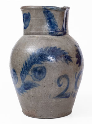 Exceptional Stoneware Pitcher attrib. J.P. Schermerhorn, Richmond, VA