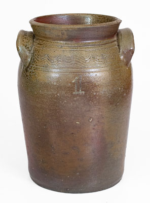 Attrib. Chester Webster, Randolph County, NC Stoneware Jar