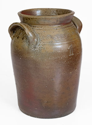 Attrib. Chester Webster, Randolph County, NC Stoneware Jar