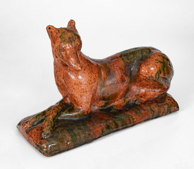 Exceedingly Rare and Important Solomon Bell, Strasburg, VA Whippet, Pictured in Rice & Stoudt