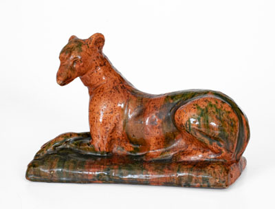 Exceedingly Rare and Important Solomon Bell, Strasburg, VA Whippet, Pictured in Rice & Stoudt