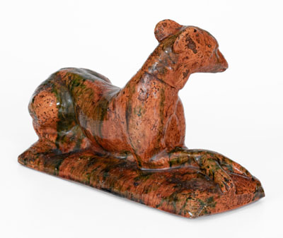 Exceedingly Rare and Important Solomon Bell, Strasburg, VA Whippet, Pictured in Rice & Stoudt