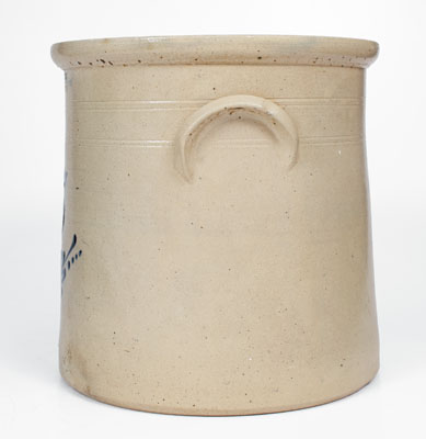 5 Gal. E. & L. P. NORTON / BENNINGTON, VT Stoneware Bird Crock