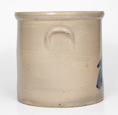 4 Gal. NEW YORK STONEWARE CO. / FORT EDWARD, NY Stoneware Crock w/ Large Bird