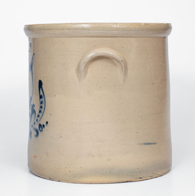 4 Gal. NEW YORK STONEWARE CO. / FORT EDWARD, NY Stoneware Crock w/ Large Bird