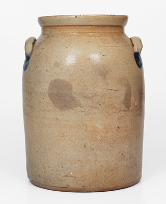 DEMUTH S SNUFF, LANCASTER, PA Stoneware Crock by F. H. COWDEN / HARRISBURG