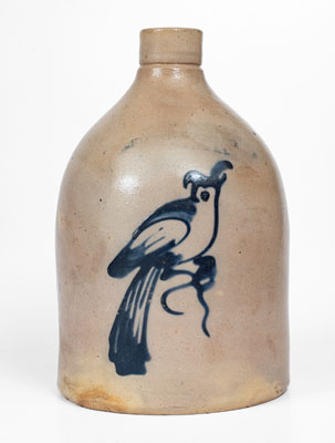 NEW YORK STONEWARE CO. / FORT EDWARD, NY Stoneware Bird Jug