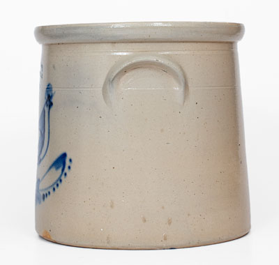 3 Gal. HAXSTUN & CO. / FORT EDWARD, NY Stoneware Bird Crock