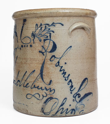 Rare "Whittmore, Robinson & Co. / Middlebury / Ohio" Stoneware Jar