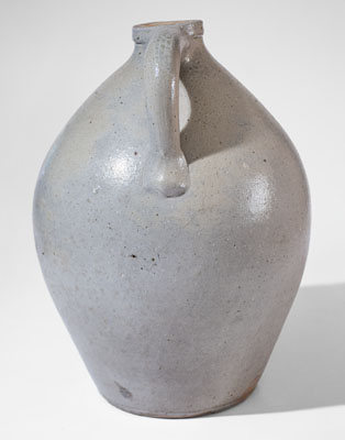 Outstanding Ohio Stoneware Jug w/ Bird Perched on a Finger