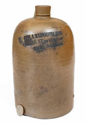 Rare York, PA Stoneware Advertising Jug, Baltimore, MD origin