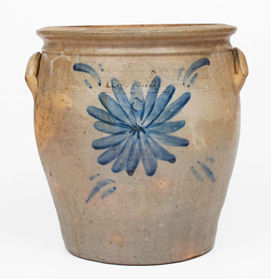 J. H. DIPPLE / LEWISTOWN Decorated Stoneware Jar
