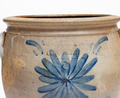 J. H. DIPPLE / LEWISTOWN Decorated Stoneware Jar