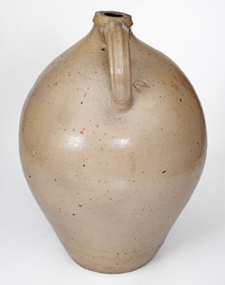 Rare C. BOYNTON / TROY Ovoid Stoneware Jug w/ Incised Bird Decoration