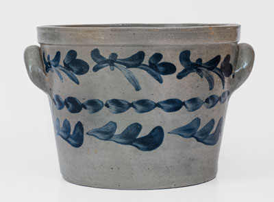 Attrib. J.H. Miller / Brandenburg, Kentucky Stoneware Pail-Shaped Crock