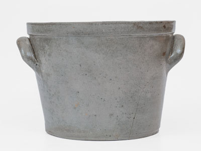 Attrib. J.H. Miller / Brandenburg, Kentucky Stoneware Pail-Shaped Crock