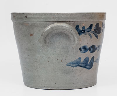 Attrib. J.H. Miller / Brandenburg, Kentucky Stoneware Pail-Shaped Crock