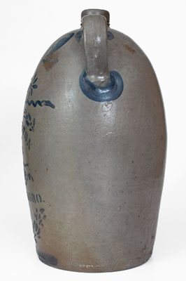 Four-Gallon Double-Handled JAS. HAMILTON / GREENSBORO, PA Stoneware Jug