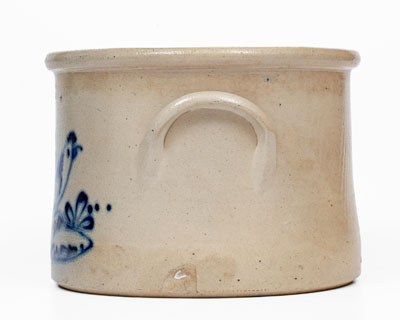 J. & E. NORTON / BENNINGTON, VT Stoneware Crock w/ Rooster Decoration