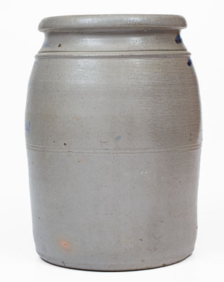 JAMES HAMILTON / GREENSBORO Stoneware Jar w/ Profuse Freehand Decoration