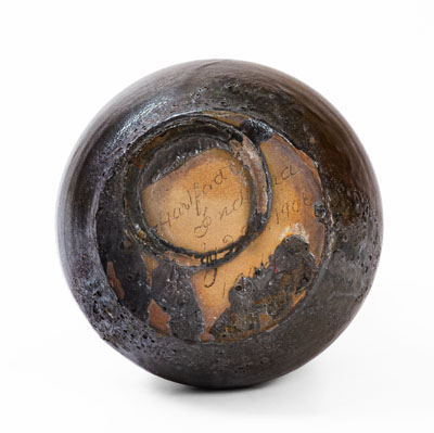 Unusual Stoneware Vase: William W. Cline / Hartford / Indiana / July 26th 1906