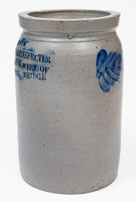 Rare York, PA Stoneware Advertising Jar, Baltimore, MD origin