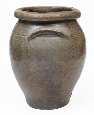 Rare J. MILLEr / MAKEr (Strasburg, Virginia) Stoneware Jar, c1835