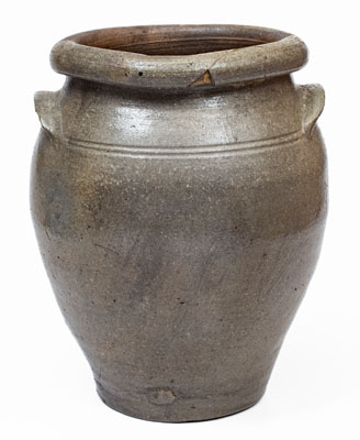 Rare J. MILLEr / MAKEr (Strasburg, Virginia) Stoneware Jar, c1835