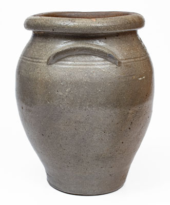 Rare J. MILLEr / MAKEr (Strasburg, Virginia) Stoneware Jar, c1835