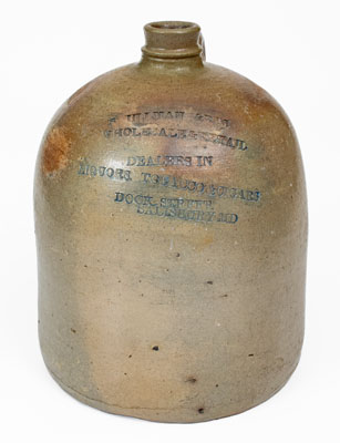 Salisbury, Maryland Advertising Jug , Baltimore origin