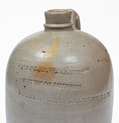 Baltimore, MD Stoneware Advertising Jug, circa 1875
