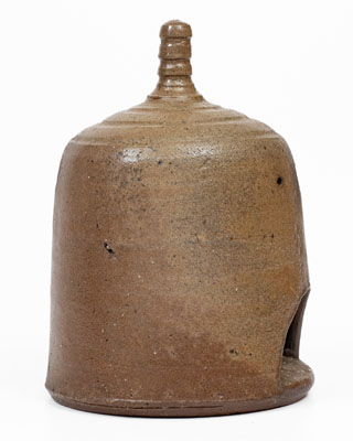 Rare Salt-Glazed Stoneware Birdhouse, American, circa 1875