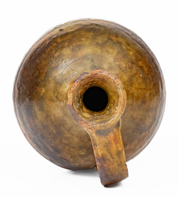 Small Glazed New England Redware Jug, late 18th or early 19th century