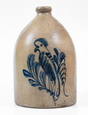 Three-Gallon F.B. NORTON & CO / WORCESTER MASS Stoneware Parrot Jug
